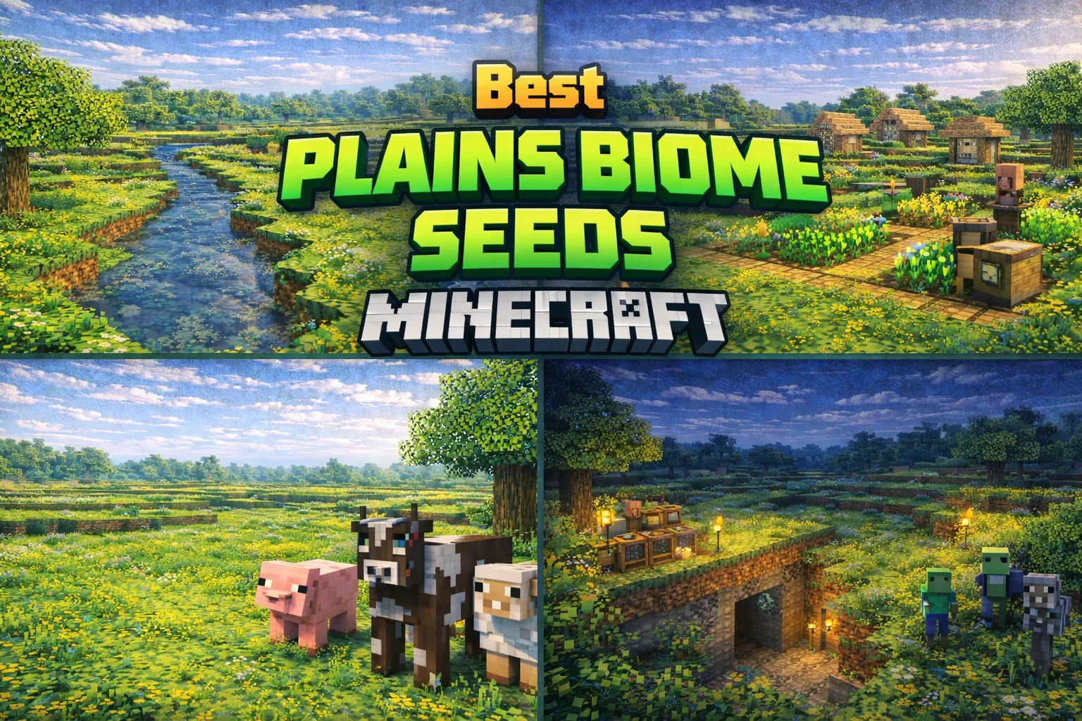 Best Plains Biome Seeds for Minecraft Survival
